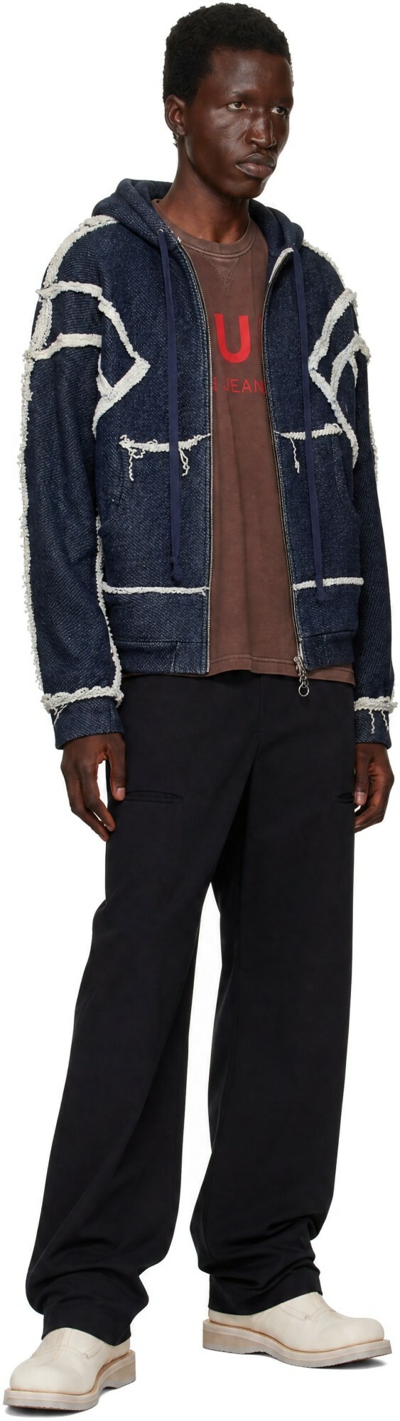 Edward Cuming Navy Flex Hoodie