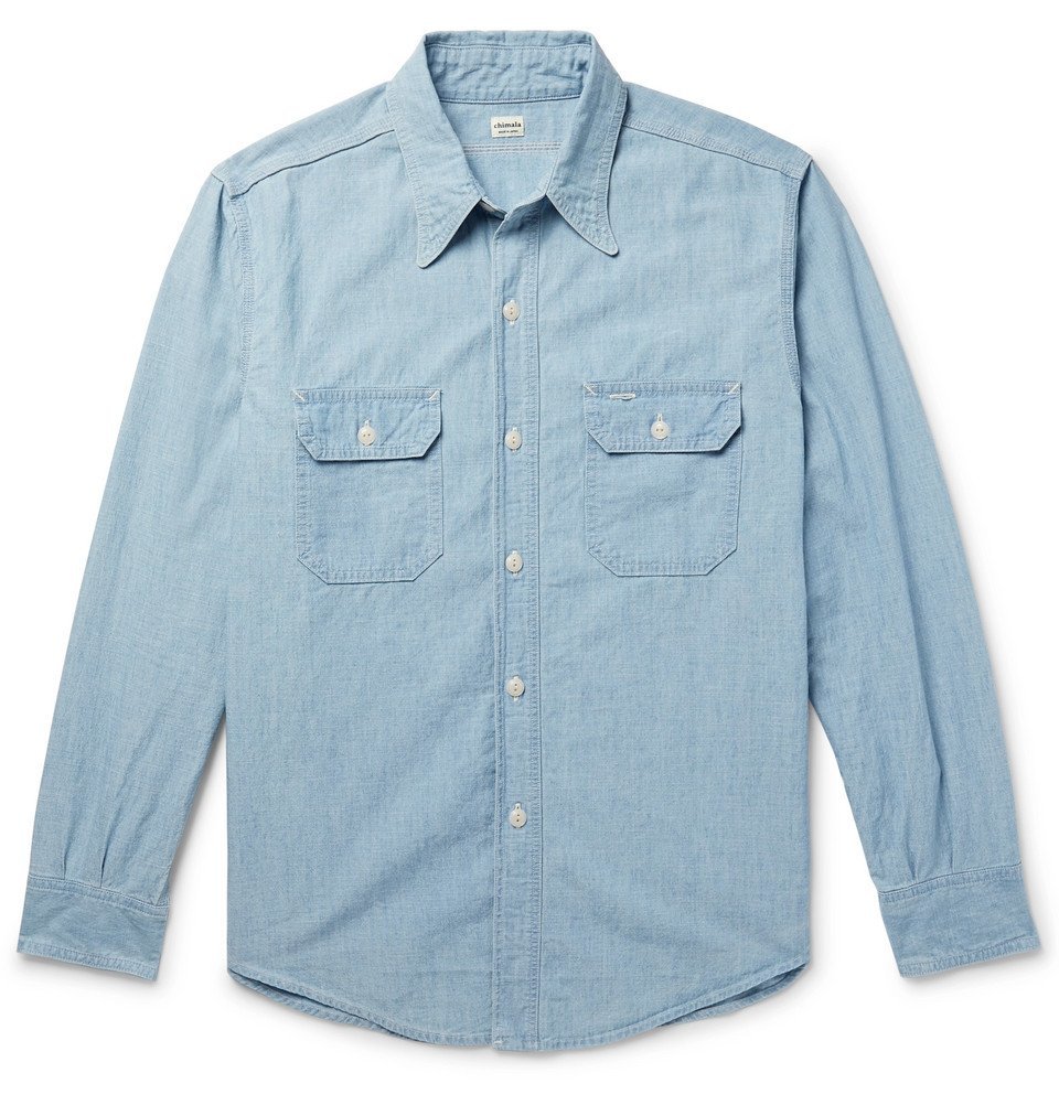 Chimala - Cotton-Chambray Shirt - Light denim Chimala