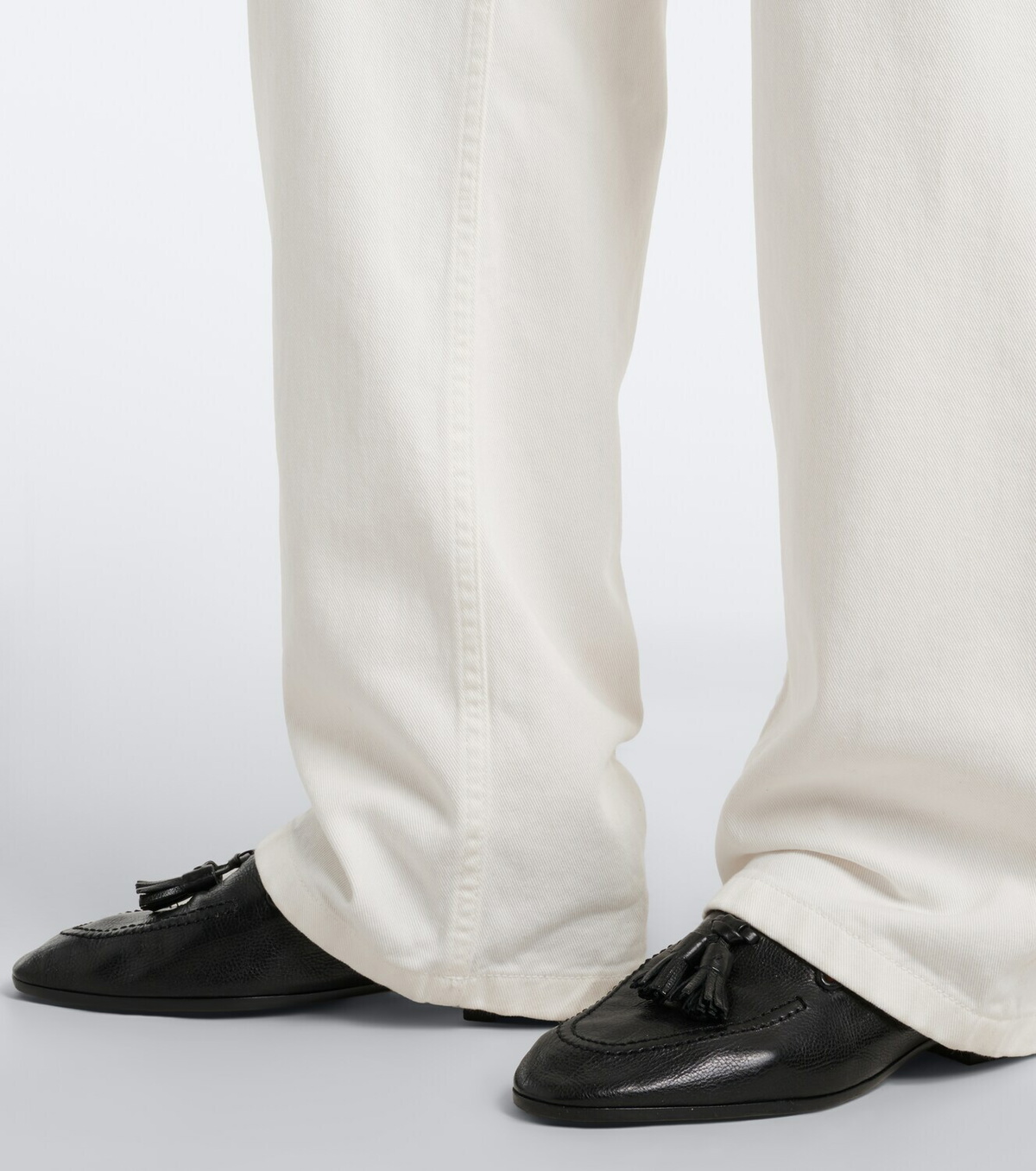 The Row Caden leather loafers