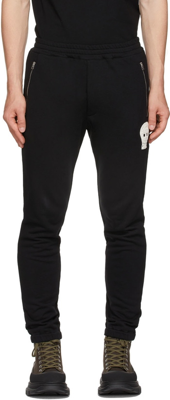 Photo: Alexander McQueen Black Crochet Skull Lounge Pants