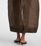 Róhe Silk organza midi dress
