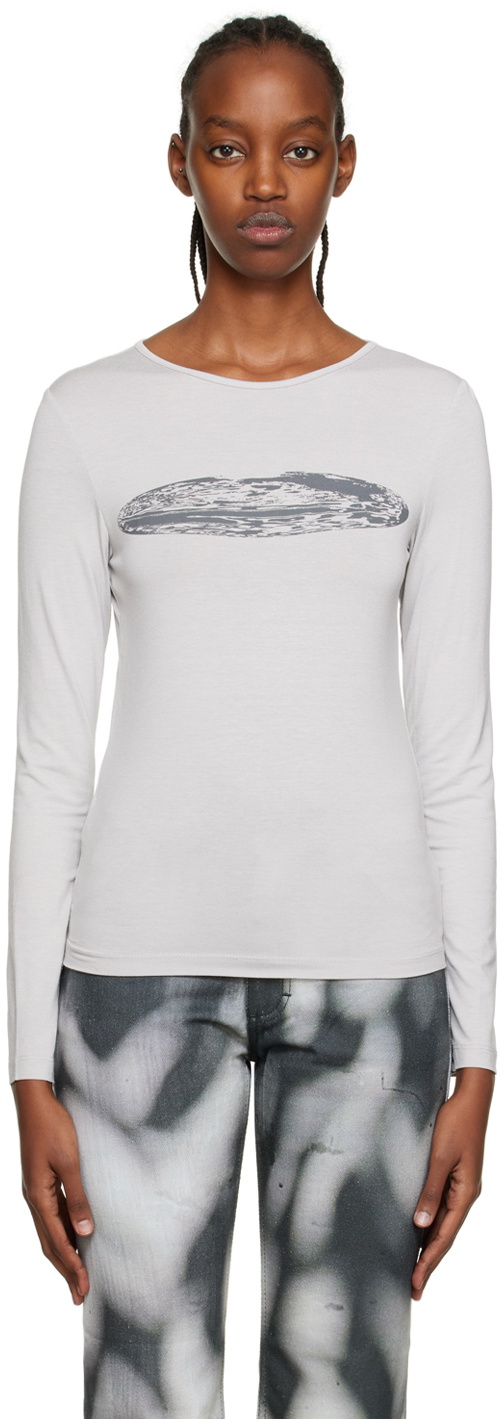 Serapis Gray Globe Long Sleeve T-Shirt