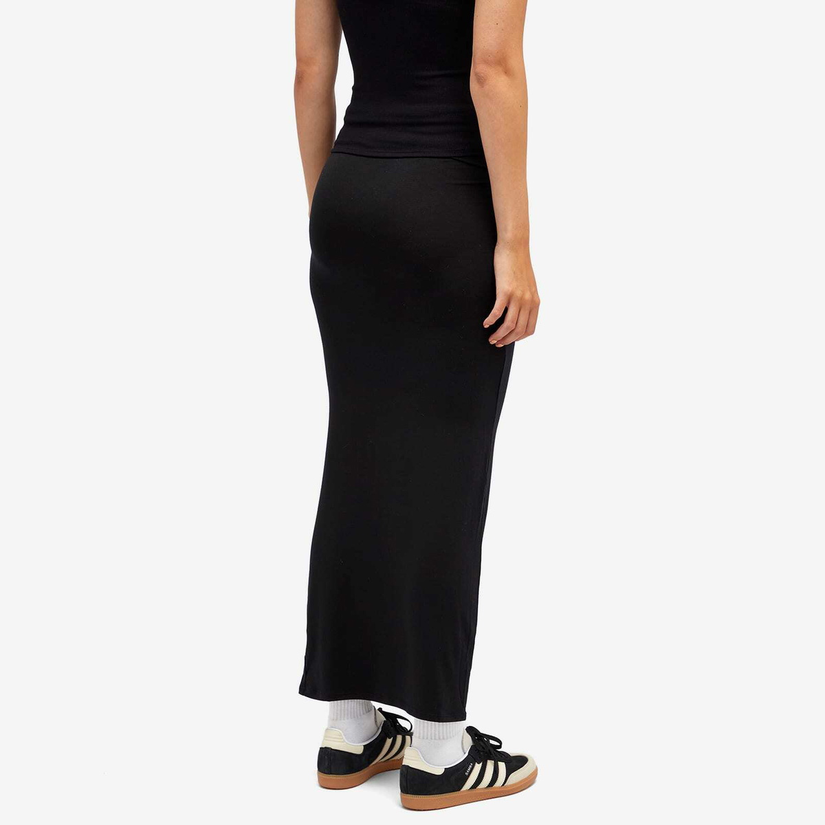 Joah Brown Women's Foldover Maxi Skirt in Black