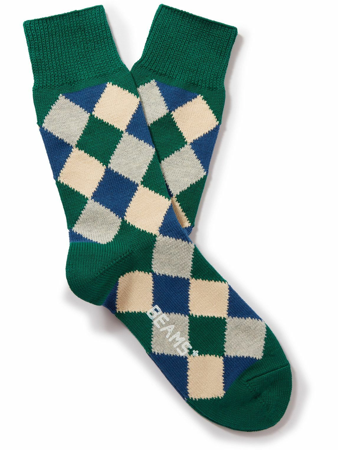 Beams Plus - Intarsia Cotton Socks Beams Plus