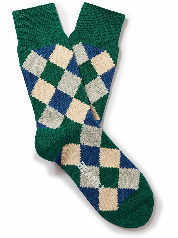Photo: Beams Plus - Intarsia Cotton Socks