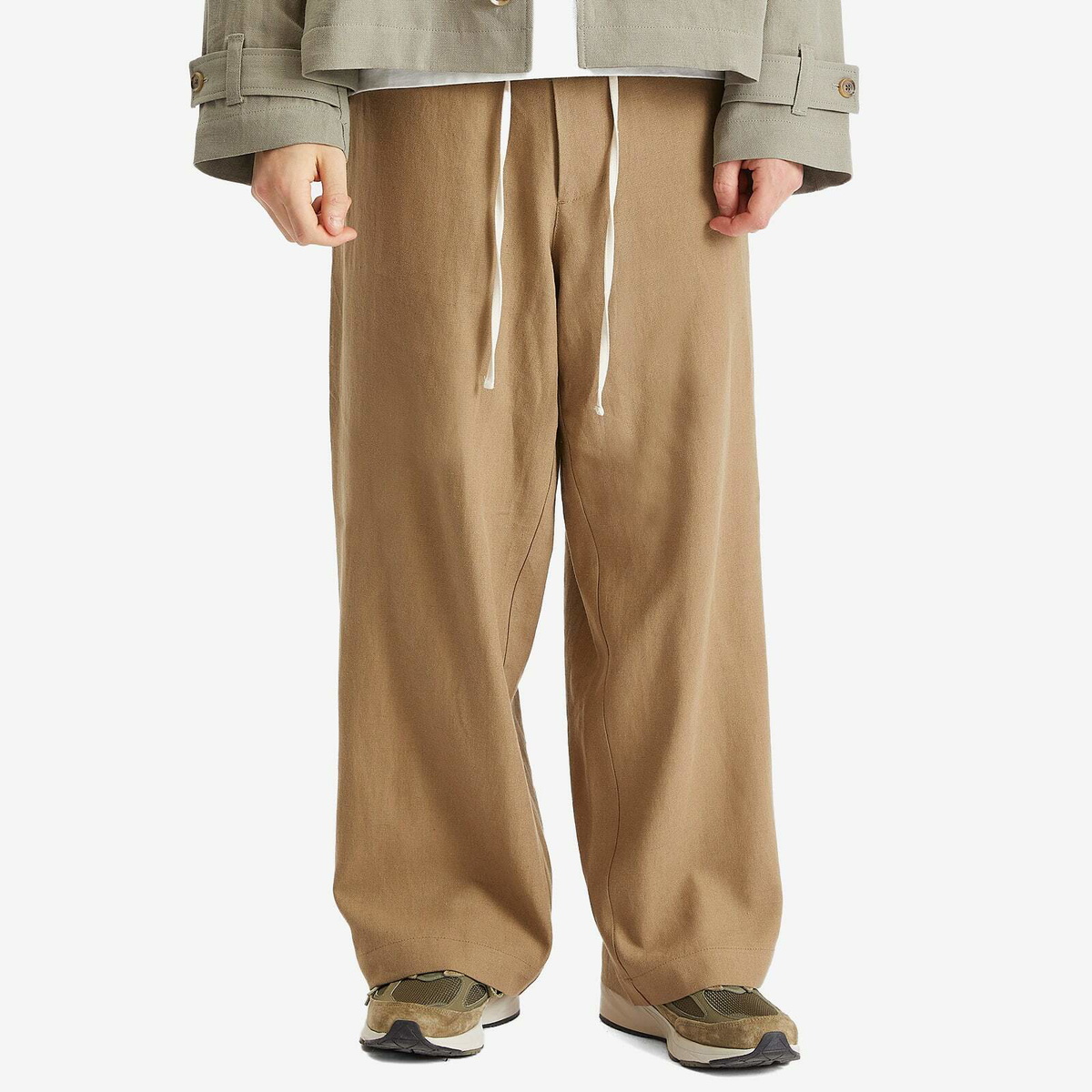 Merely Made Men's Wide String Pants in Brown