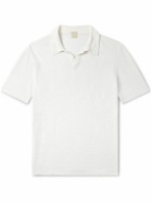 Massimo Alba - Aruba Slim-Fit Linen-Piqué Polo Shirt - White