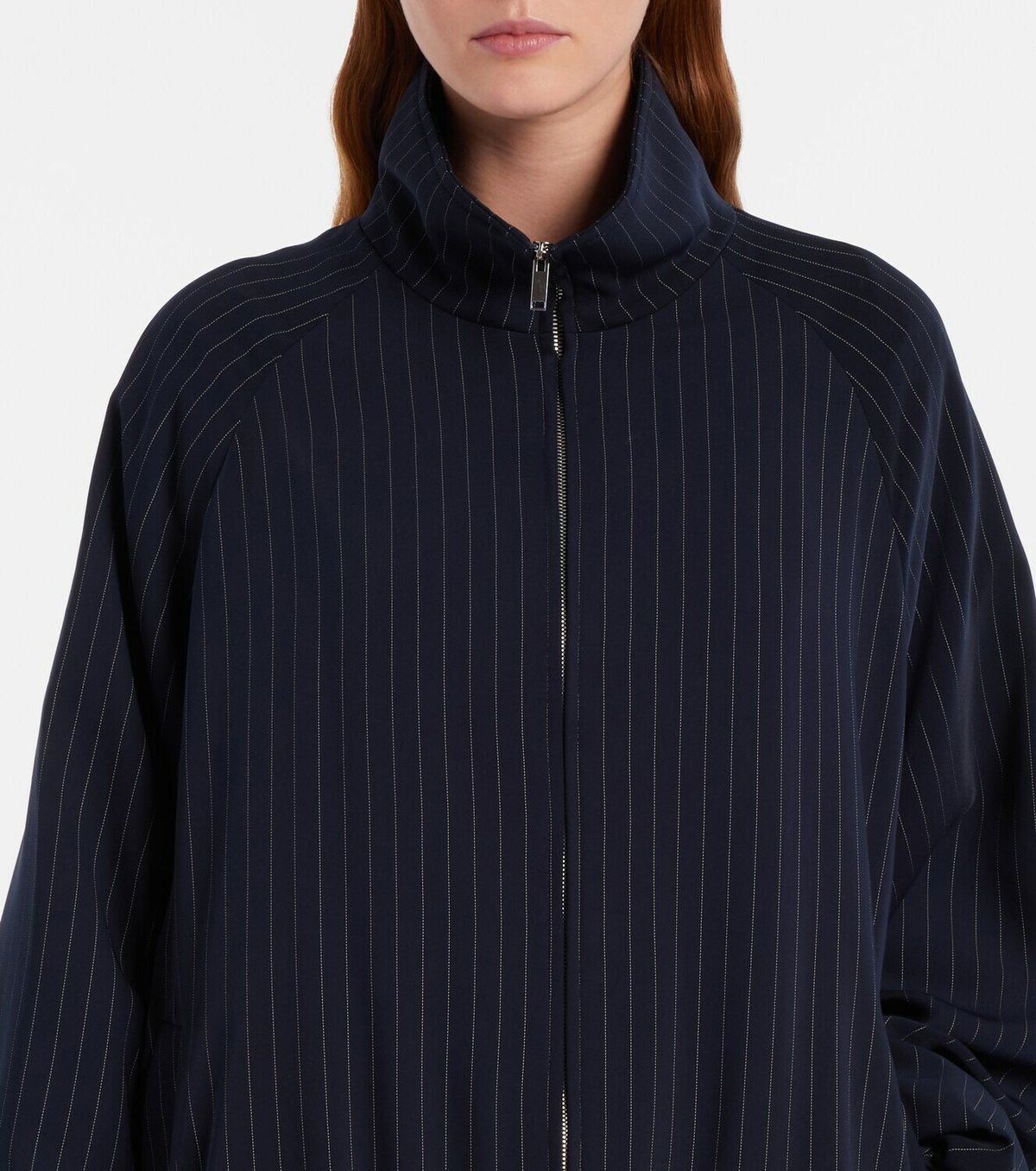 The Frankie Shop Baxter pinstripe oversized jacket
