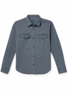 Save Khaki United - Garment-Dyed Cotton-Twill Overshirt - Blue