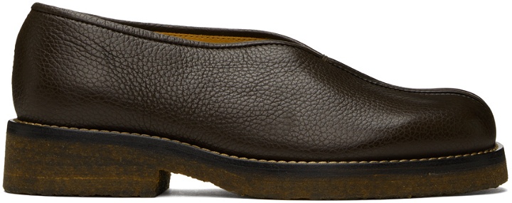 Photo: LEMAIRE Brown Piped Loafers