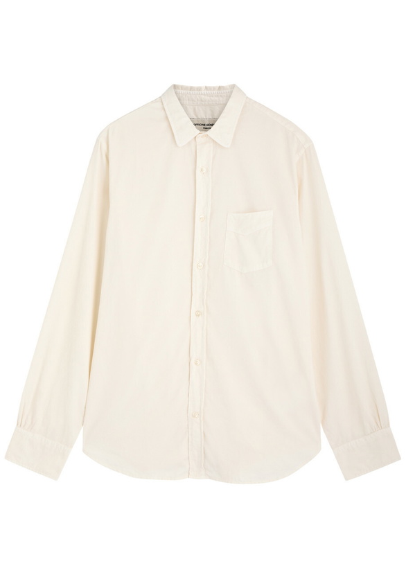 Photo: Officine Générale Lipp Corduroy Shirt Cream