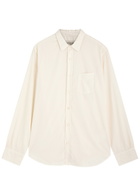 Officine Générale Lipp Corduroy Shirt Cream