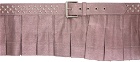 Collina Strada Pink Pleated Skirt Belt