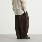 Sage Nation Men's Box Pleat Trouser in Brown