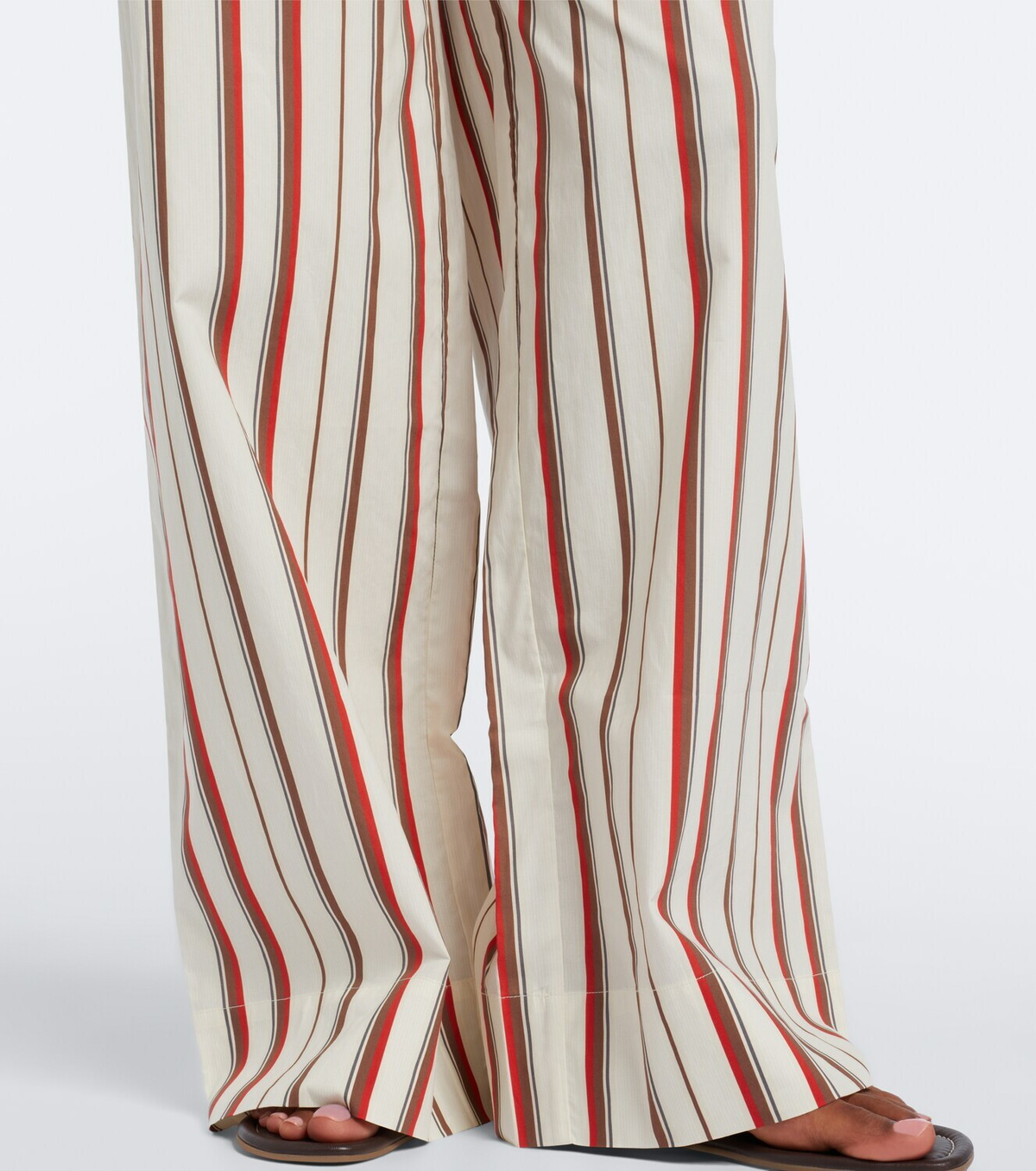 SIR Alva striped cotton wide-leg pants