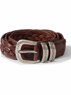 Brunello Cucinelli - 3cm Woven Leather Belt - Brown