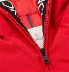 Moncler - Montclar Grosgrain-Trimmed Quilted Shell Hooded Down Jacket - Red