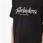 Bedwin & The Heartbreakers Men's Jared Script Logo T-Shirt in Black