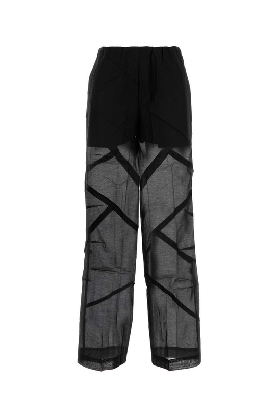 Photo: Black Cotton Blend Pant