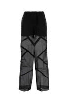 Black Cotton Blend Pant