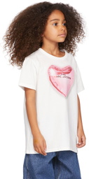 Marc Jacobs Kids Off-White Heart T-Shirt