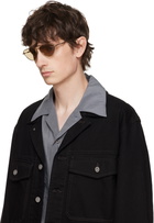 Jil Sander Gold Oliver Peoples 'Edition 1' Aviator Sunglasses