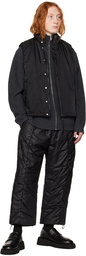 AMOMENTO Black Padded Lounge Pants