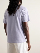 NN07 - Adam 3209 Logo-Embroidered Pima Cotton-Jersey T-Shirt - Purple