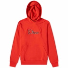 Dime Men's Classic Heffer Logo Hoody in Cherry