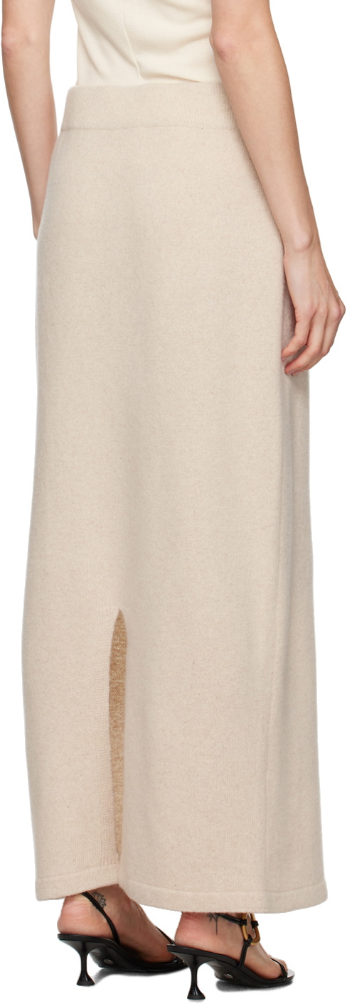 LE17SEPTEMBRE Beige Wool Maxi Skirt