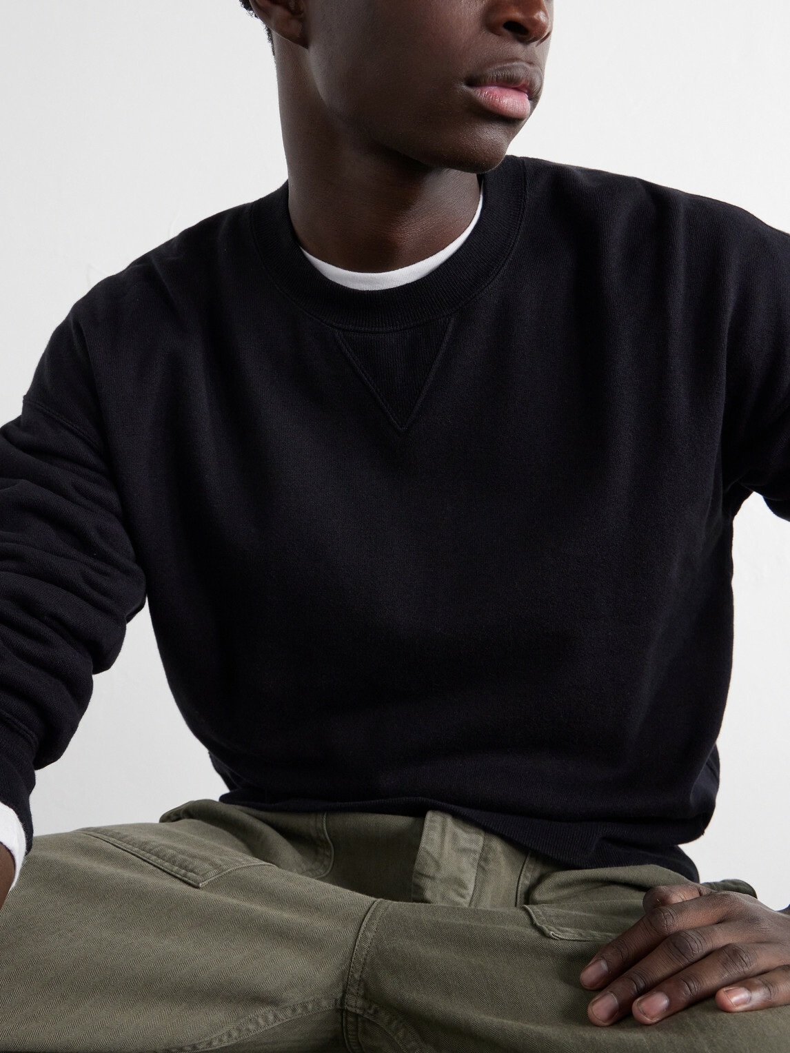Visvim - Court Cotton-Jersey Sweatshirt - Black Visvim