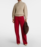 Bottega Veneta Hop Intrecciato Small suede tote bag