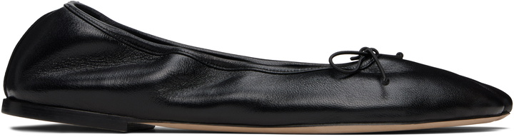 Photo: CHRISTEN SSENSE Exclusive Black Tabi Stretch Ballerina Flats