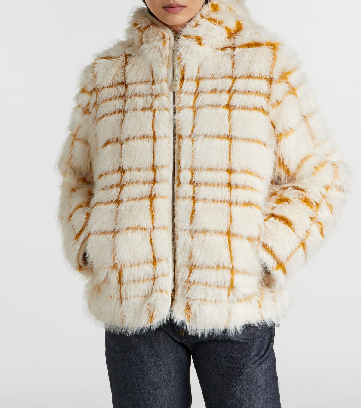 Moncler Pluvier checked jacket
