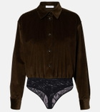 Max Mara Fertile cotton corduroy bodysuit