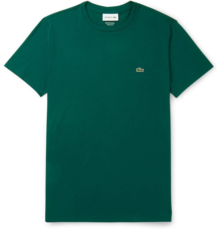 Photo: Lacoste - Pima Cotton-Jersey T-Shirt - Green