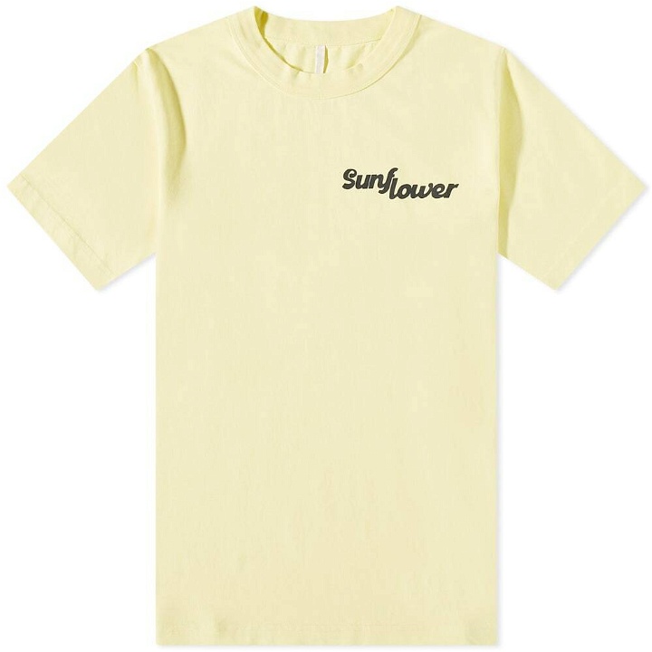 Photo: Sunflower Men's Logo T-Shirt in Faded Yellow