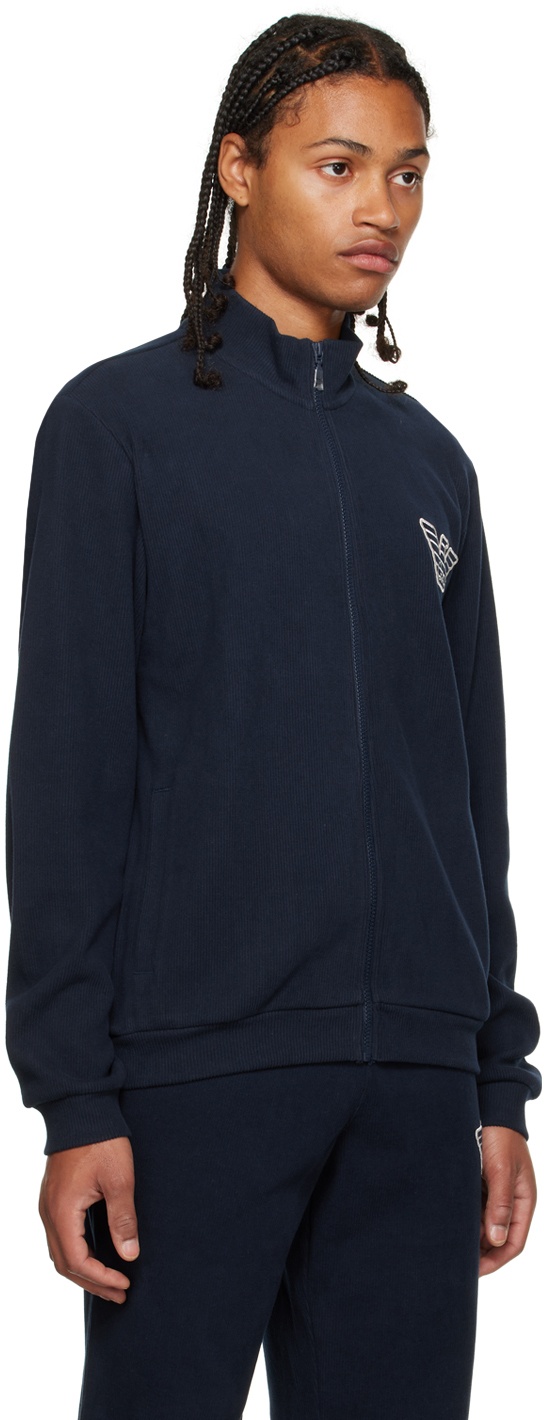 Emporio Armani Navy Zip Sweater