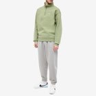 Nike Men's Solo Swoosh Quarter-Zip in Oil Green/White