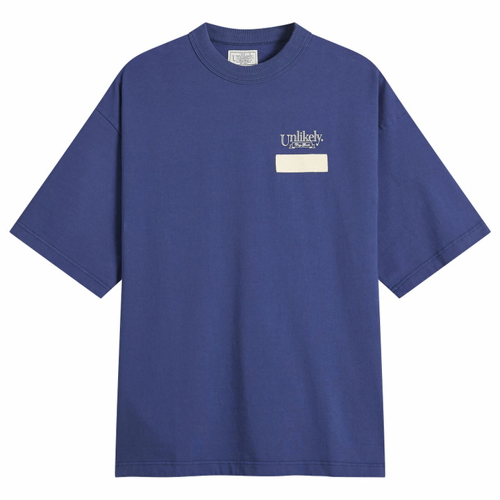 Photo: Unlikely Dry Goods Men's Team T-Shirt in Blue