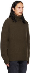 Nudie Jeans Brown August Turtleneck