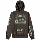 Lo-Fi Men's Gaze All Over Print Hoody in Washed Black