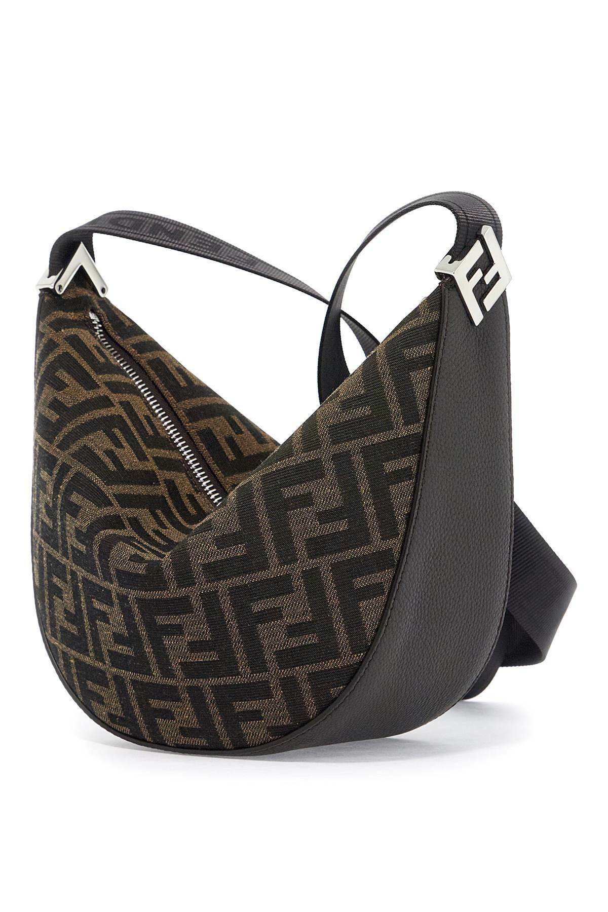 FENDI fendi melon small ff jacquard shoulder bag Brown Fendi