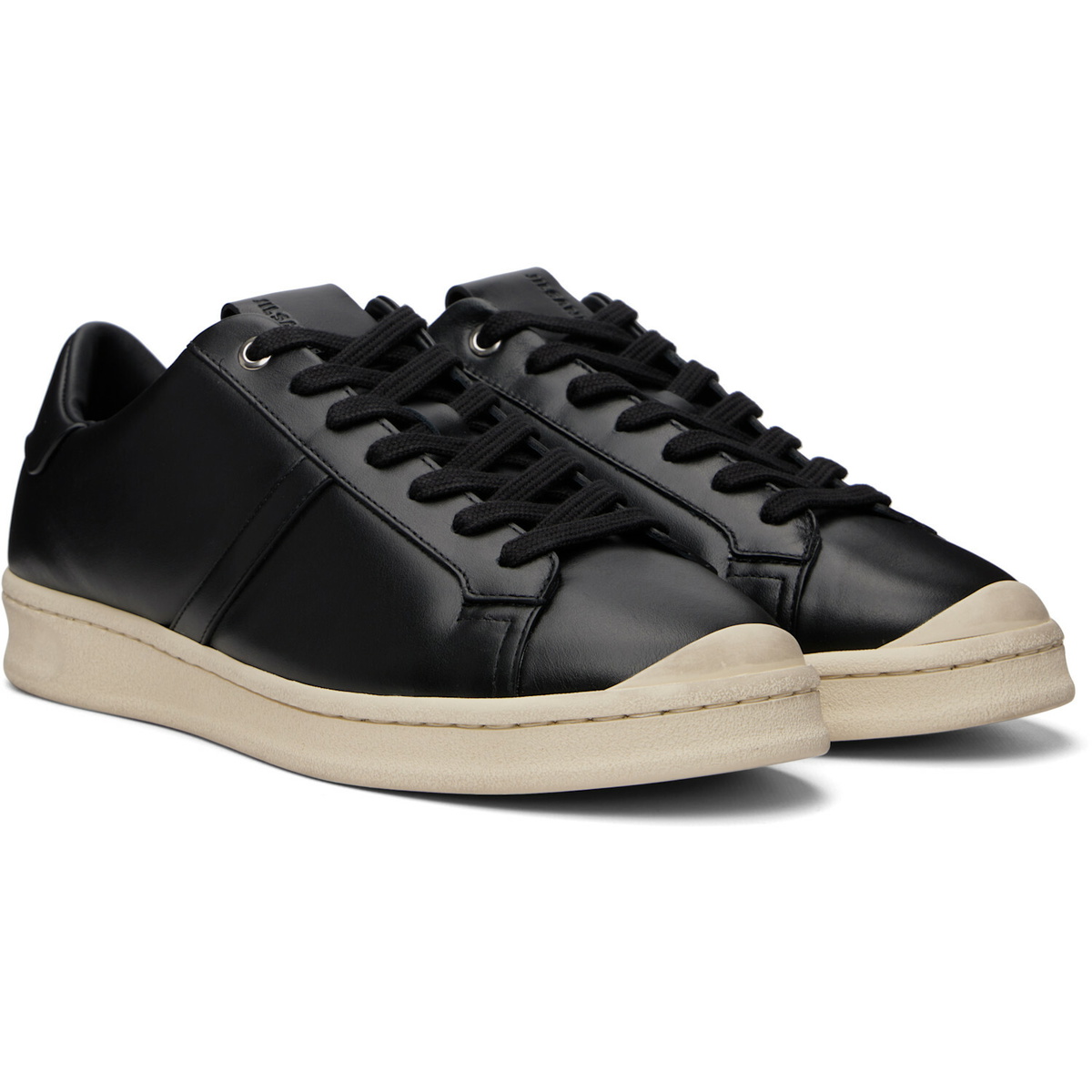 Jil Sander Black Leather Sneakers