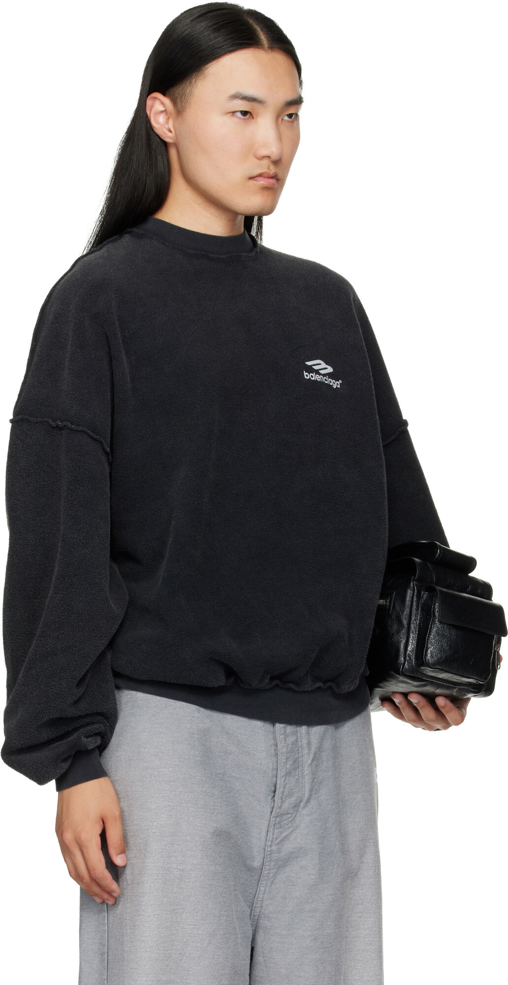 Balenciaga Black Inside Out Sweatshirt