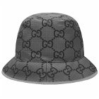 Gucci Men's GG Ripstop Bucket Hat in Graphite