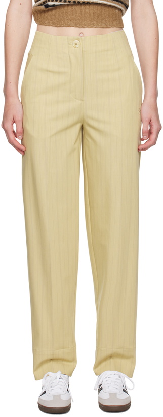 Photo: GANNI Beige Suiting Trousers