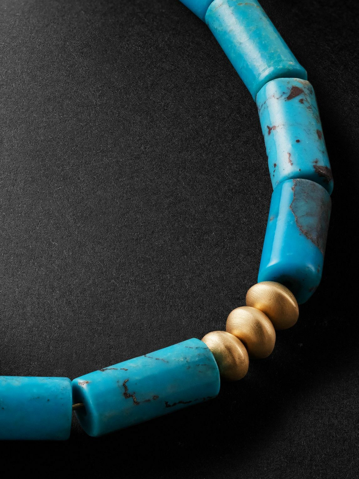 Jacquie Aiche - Gold Turquoise Beaded Bracelet
