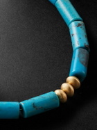 Jacquie Aiche - Gold Turquoise Beaded Bracelet