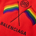 Balenciaga Zip Rainbow Fleece Jacket